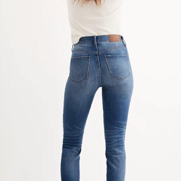 Madewell High Rise Skinny Raw Hem Distressed Jeans 27 - Picture 3 of 13